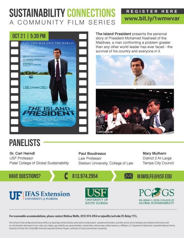 Community Film Series Presents 'The Island President'
