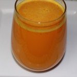 orange, tumeric, ginger health drink