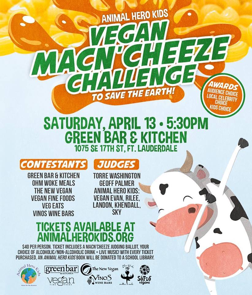 Animal Hero Kids Vegan MacN'Cheeze Challenge to Save the Earth